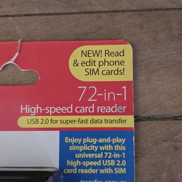 Sunpak 72-in-1 High-Speed Card Reader Built In USB 2.0 Self Storage Plug - Picture 8 of 8